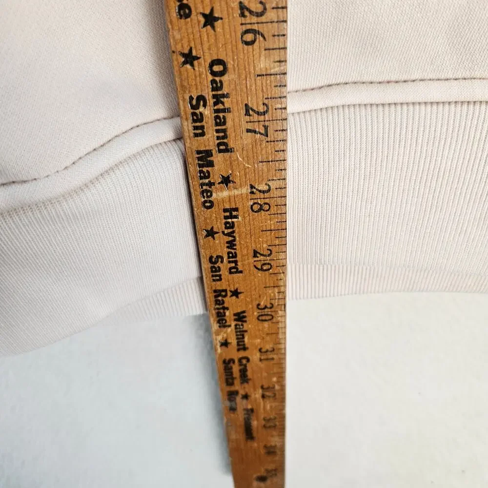 ADIDAS ORIGINALS WOMEN'S XL WONDER WHITE ESSENTIALS OVERSIZED HOODIE NWT - Picture 5 of 6